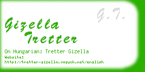 gizella tretter business card